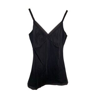 SPANX Camisole Teddy Shaper Undergarment Medium Tank Snug Fit Black NWOT
